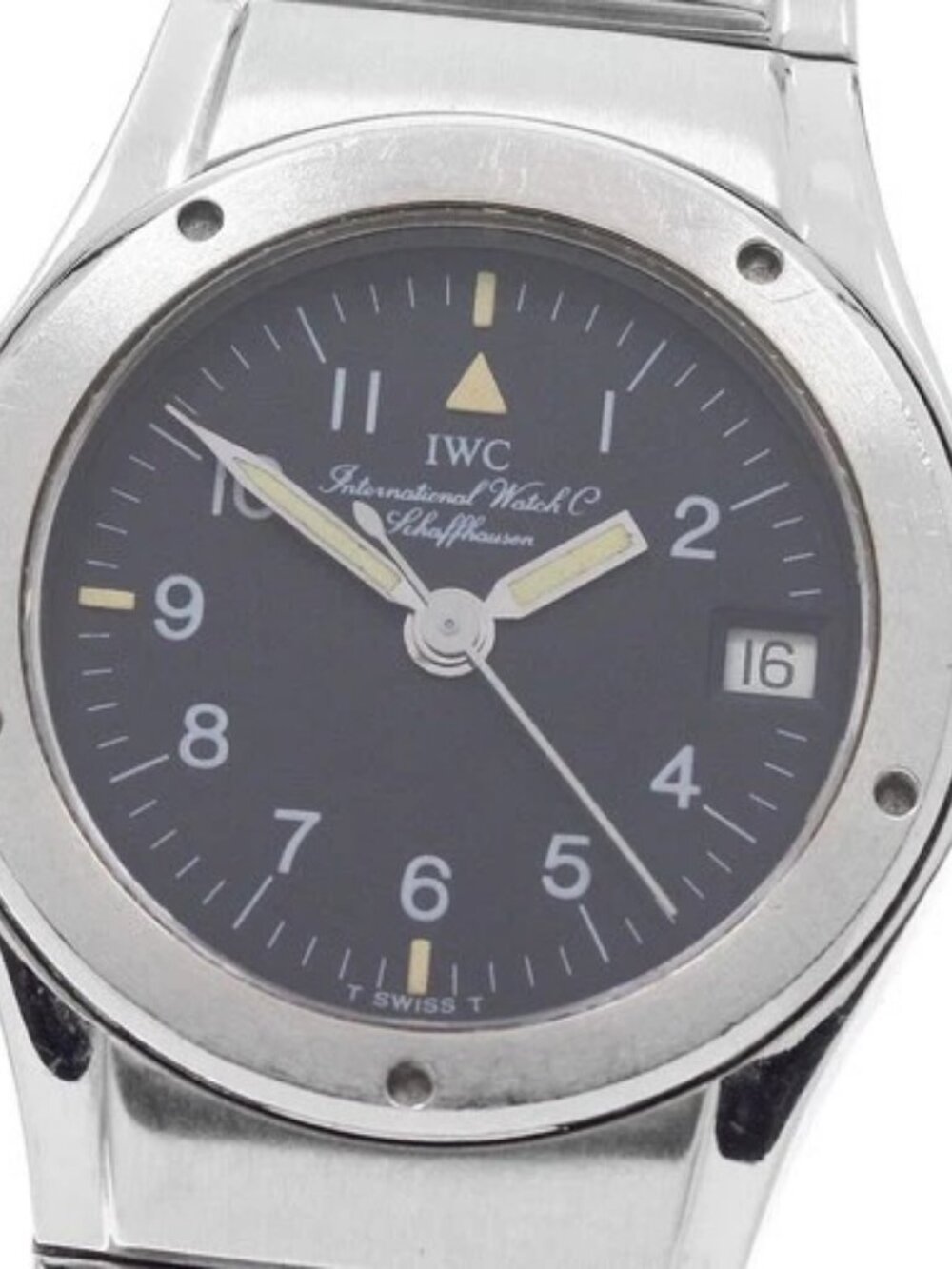 IWC SCHAFFHAUSEN Ingenieur Date black Dial Quartz Ladies Watch_964322